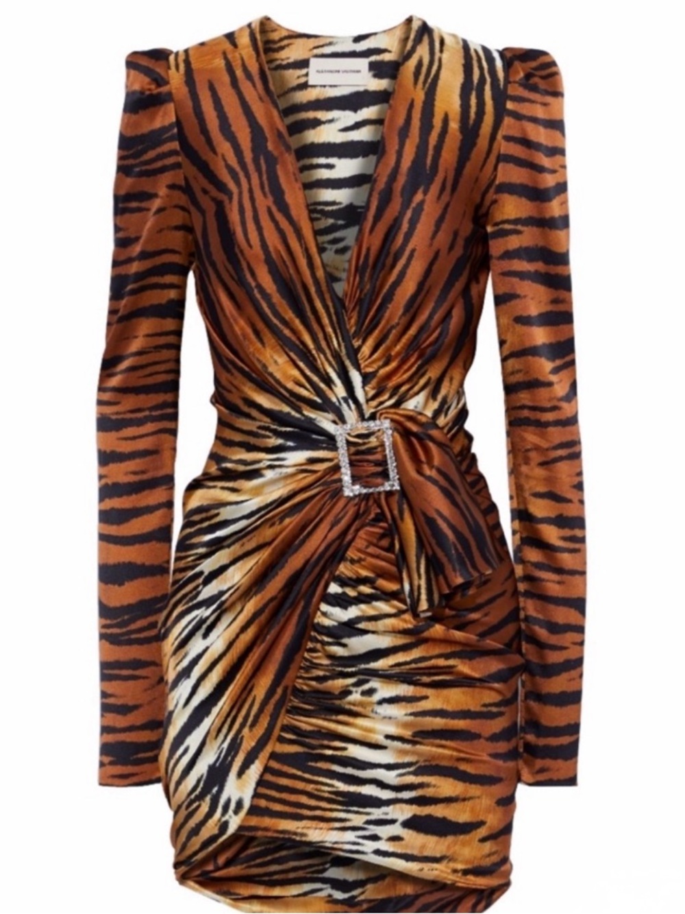 Alexandre Vauthier Silk Ruched Dress